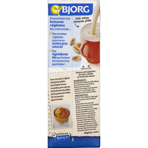 Bjorg Lait d'amande grillée bio 1L