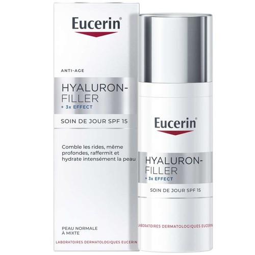 [Para] Eucerin + 3x Effect Soin de Jour SPF15 Peau Normale à Mixte 50ml