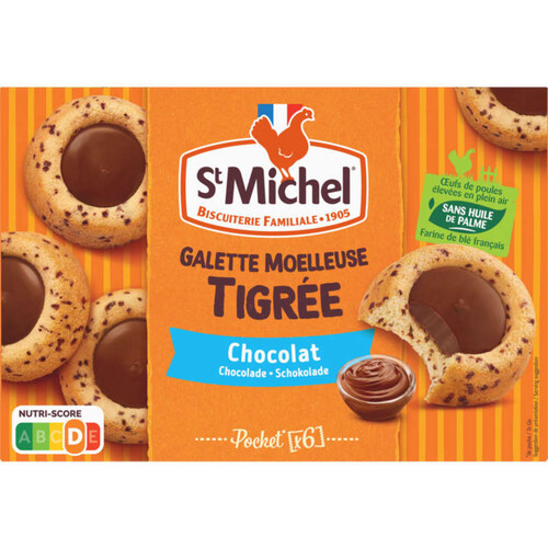 St Michel Galette Moelleuse Tigrée Chocolat 180g