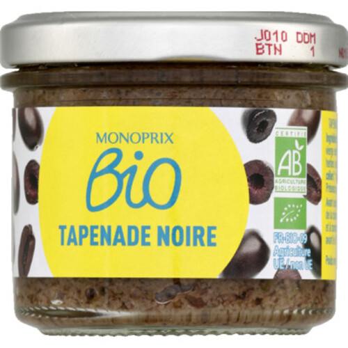 Monoprix Bio Tapenade noire bio 100g