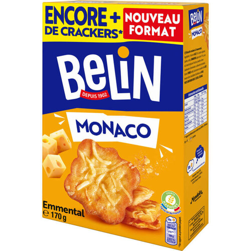 Belin Crackers Monaco Emmental Familial 170g