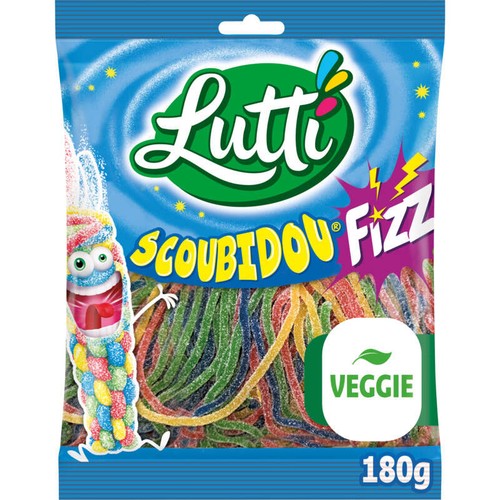 Lutti Bonbons ScoubiFizz Goûts Fruités 180g