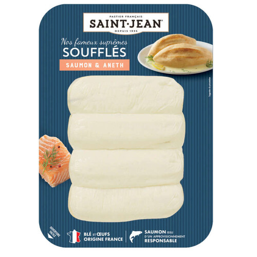 Saint-Jean supreme soufflés saumon aneth 4x120g - 480g