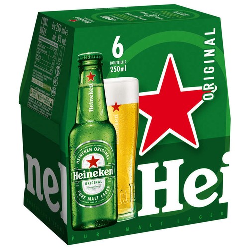 Heineken Bière Blonde 6x25cl