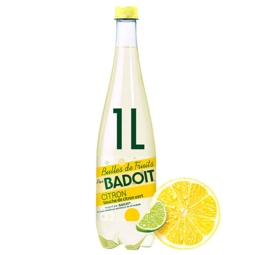 Badoit Bulles de Fruits Citron touche de Citron vert 1L