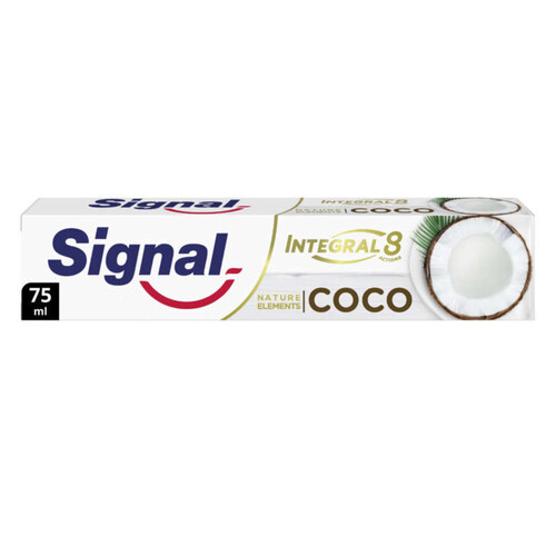 Signal Dentifrice Integral 8 Nature Elements Coco Blancheur 75Ml