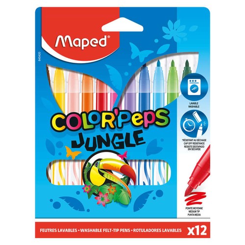 Maped Feutres Color'Peps Jungle x12