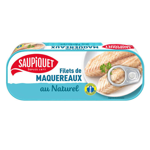 Saupiquet Filets De Maquereaux Au Naturel 169G