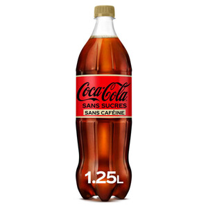 Coca-Cola Sans Sucres Sans Caféine La Bouteille De 1,25L