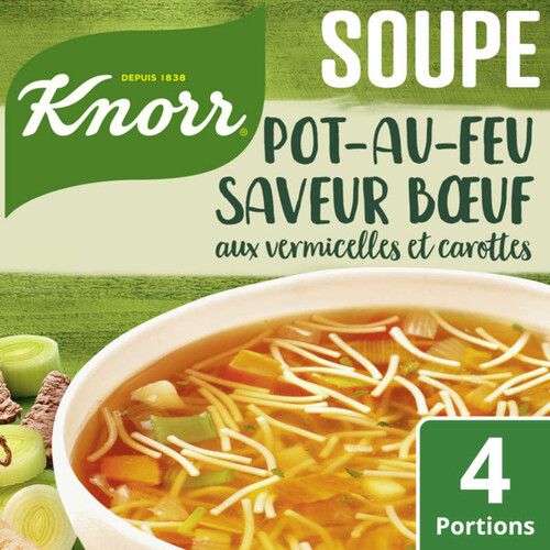 Knorr Soupe Pot au Feu aux Vermicelles et Carottes 67g 4 Portions