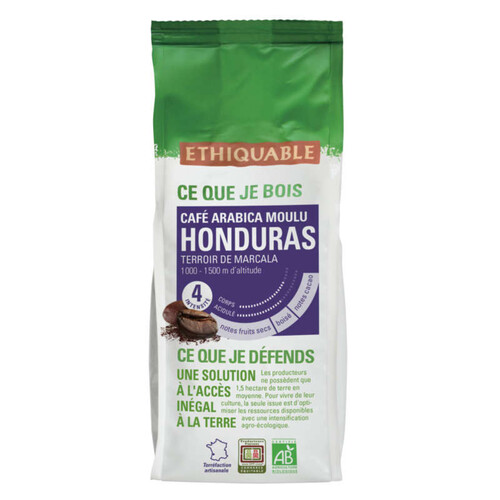 Ethiquable Café Moulu Honduras Bio 250g