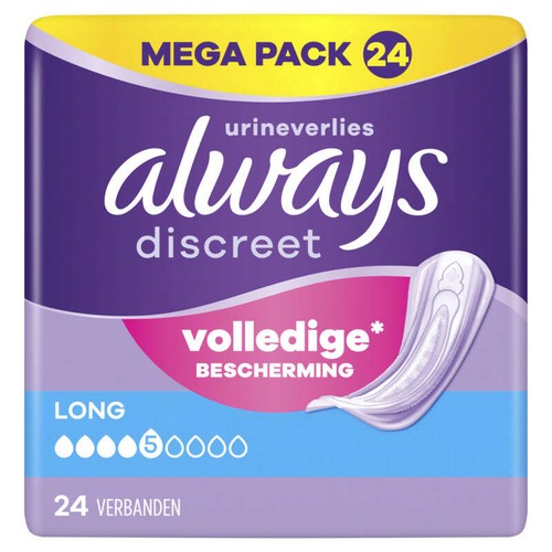 Always Discreet Serviette Pour Fuites Urinaires Femmes Long x24