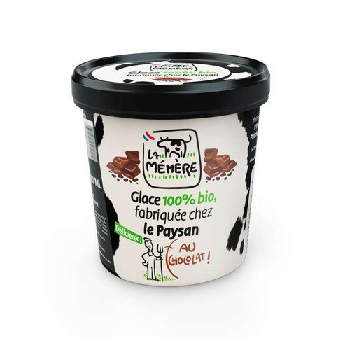 La Mémère Glace chocolat 100% Bio 400g