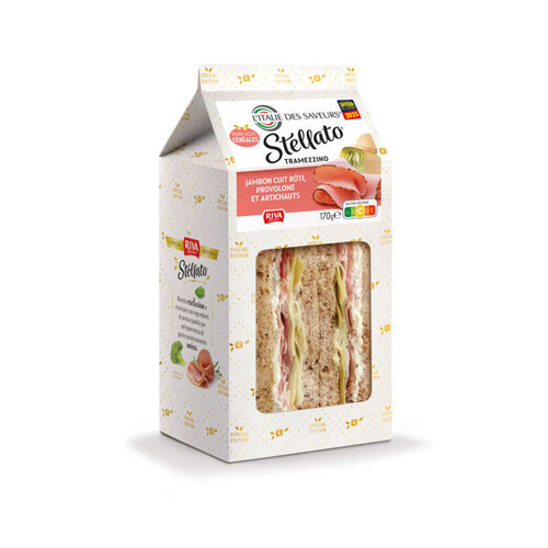 Stellato Tramezzino Jambon Roti, Provolone Et Artichauts 170g