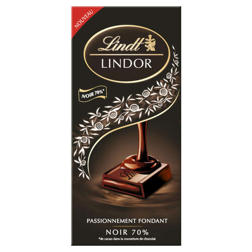 Lindt Lindor Chocolat Noir 70% 145g
