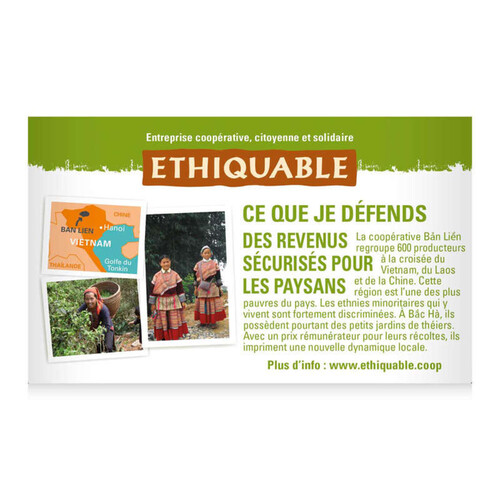 Ethiquable Thé Vert De Ceylan Bio 36G