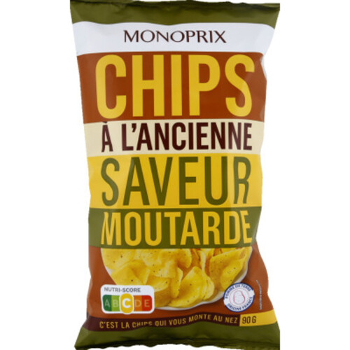 Monoprix Chips à l'Ancienne Saveur Moutarde 90g