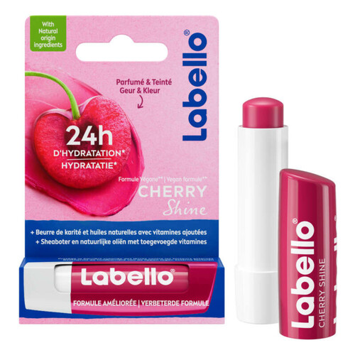 Labello Stick Soin Des Lèvres Hydratant Huiles Naturelles Cerise  4,8 g