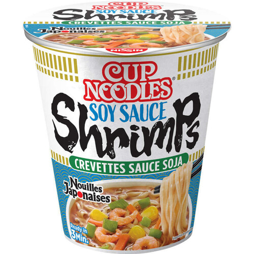 Nissin Cup Noodles Nouilles Japonaises Crevettes Hamayaki 63G