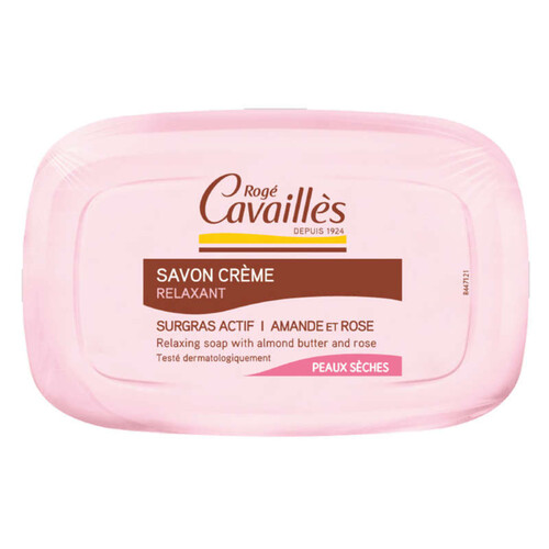 [Para] Rogé Cavaillès Savon Crème Relaxant Amande et Rose Peaux Sèches 115g