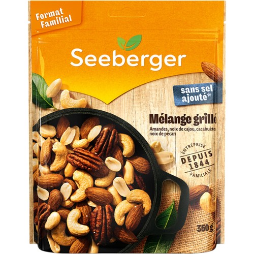 Seeberger mélange grillé non salé 350g