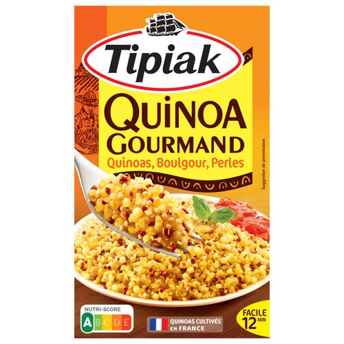 Tipiak Quinoa Gourmand 3 Quinoas & Blé Tendre 400g