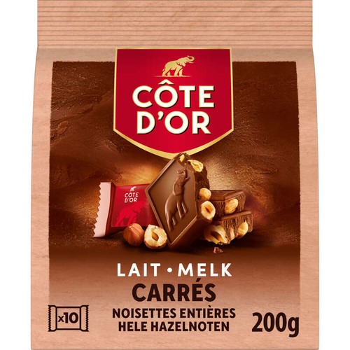 Côte d'Or Chocolat au Lait Noisettes Entières 10x20g