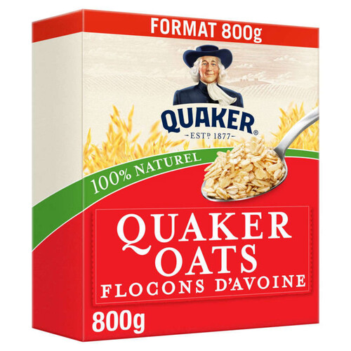 Céréales aux flocons d'avoine, Quaker (800 g)  La Belle Vie : Courses en  Ligne - Livraison à Domicile