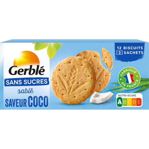 Gerblé Biscuit coco sans sucres 132g