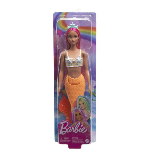 Mattel Barbie Sirène Rose Corail