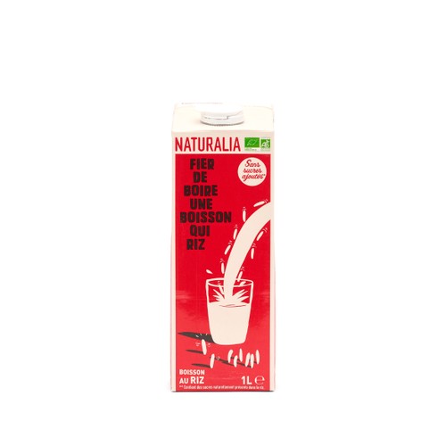 Naturalia Boisson Riz Sans sucre Ajouté 1L