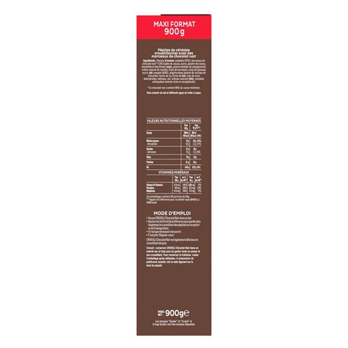 Quaker Cruesli Céréales Chocolat Noir 900g
