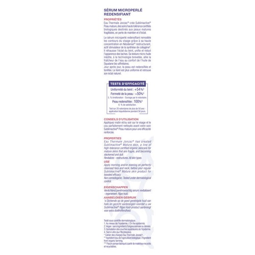 [Para] Eau Thermale Jonzac Sérum Microperlé Redensifiant 40ml