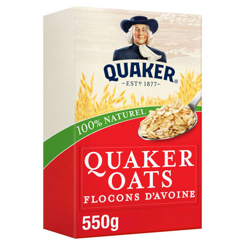 Quaker Oats Flocons d'avoine complète 550g