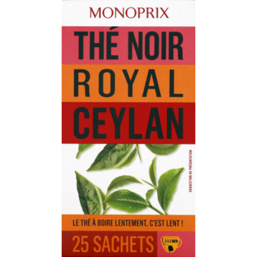 Monoprix Thé Royal Ceylan 25 sachets 50g