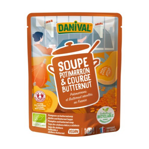 [Par Naturalia] Danival Soupe De Potimarron & Butternut 50Cl Bio