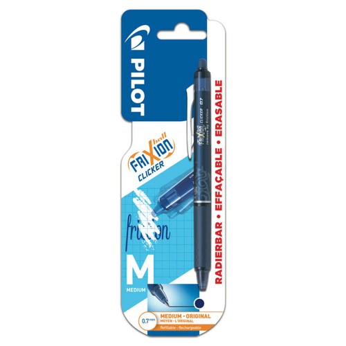 Pilot 1 Stylo Effaçable Frixion Ball Clicker Bleu Nuit