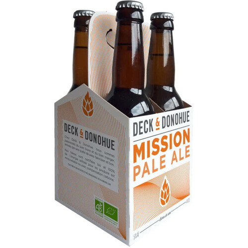 Deck & Donohue Bière Mission Pale Ale Bio 4x33cl