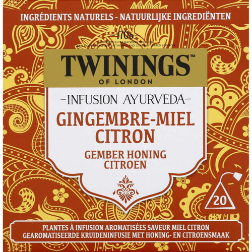 Twinings Infusion Ayurveda Gingembre 20 Sachets