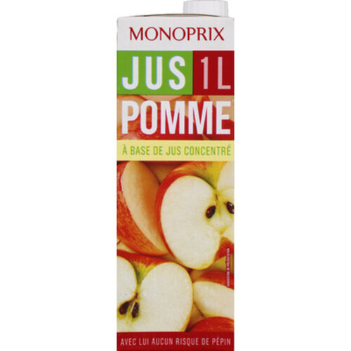 Monoprix Jus de pomme à base de jus concentré 1L