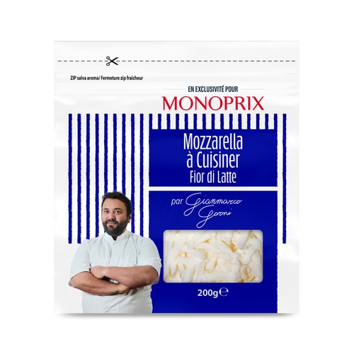 Monoprix x Gianmarco Gorni Mozzarella à Cuisiner Fior di Latte 200g