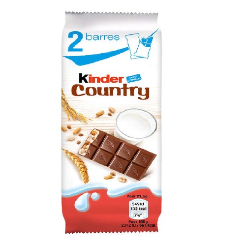 Kinder Barres De Céréales Enrobées De Chocolat Kinder Country 47 g