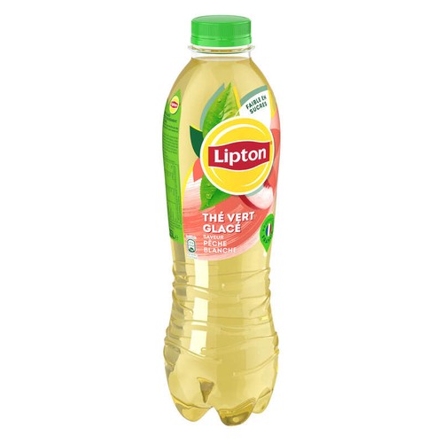 Lipton Ice Tea Thé Glacé Saveur Pêche Blanche 1,25L