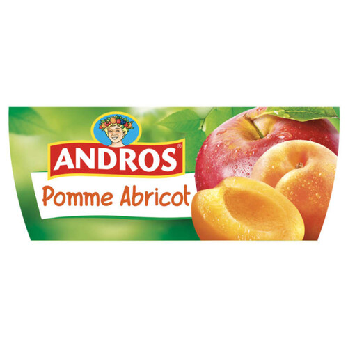 Andros Compote Pomme Abricot 4x100g