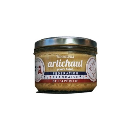 Fédération Française de l'apéritif Houmous Artichaut Poivre Blanc 200g