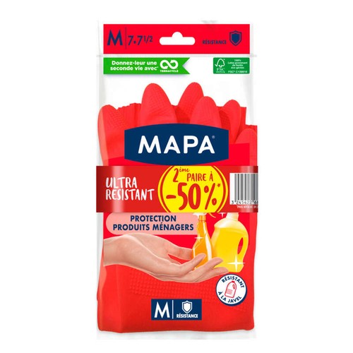 Mapa Gants de ménage ultra-résistant La 2ème paire à -50% Taille M