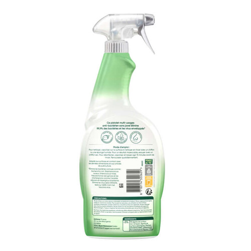 Cif Spray Nettoyant Antibactérien & Brillance Multi-Usages 750Ml..