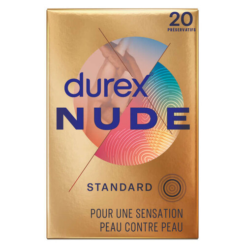 Durex Préservatifs Nude Ultra Fins Peau contre Peau x20