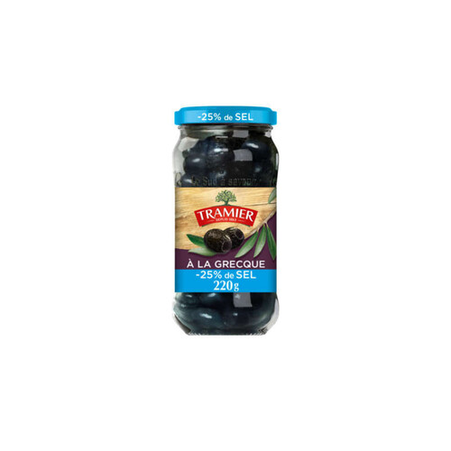 Tramier Olives Noires Grecque 220g