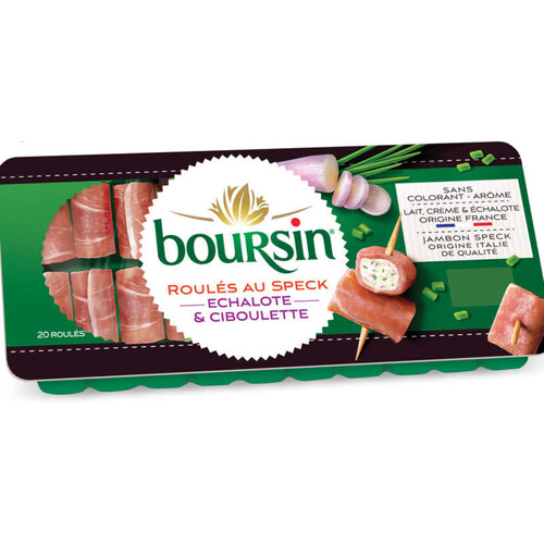 Boursin Roulés de jambon fumé au fromage à l'échalote et ciboulette 100G
